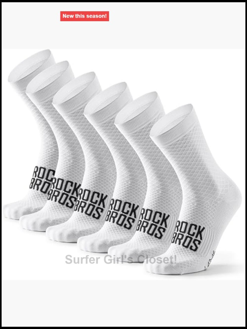 Performance Cycling Socks Breathable Moisture-Wicking Compression Crew Length